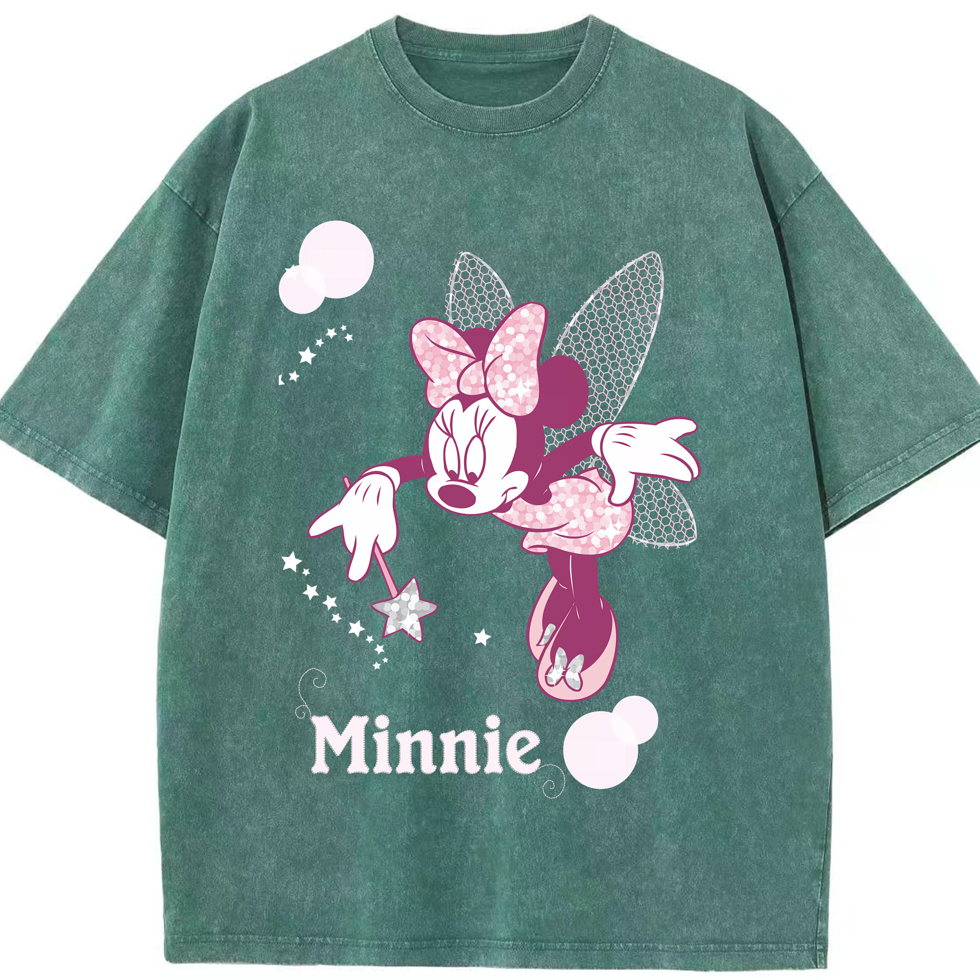（画像用） ミッキーマウス Mickey Mouse 綿100% ヴィンテージ風 半袖Tシャツ（フロントプリント）